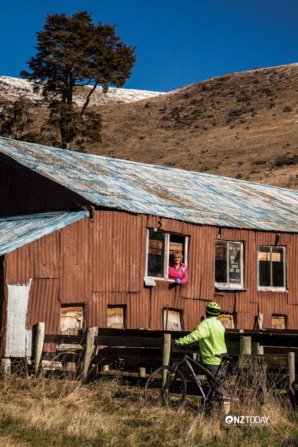 Exploring the historic woolshed at the Quailburn stream
